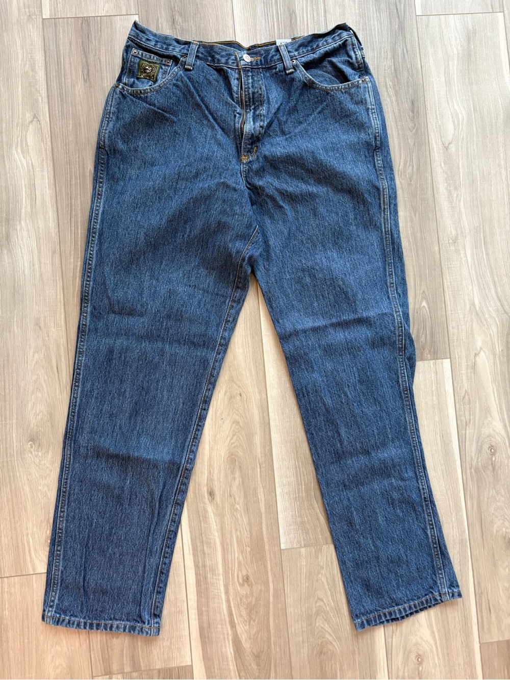 Classic High-Rise Men’s Jeans in Dark Blue